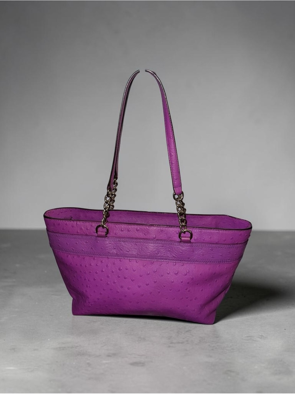 Kate Spade Rose Avenue Ostrich Embossed Leather Bow Tote Bag & Wallet Set - Picture 6 of 14
